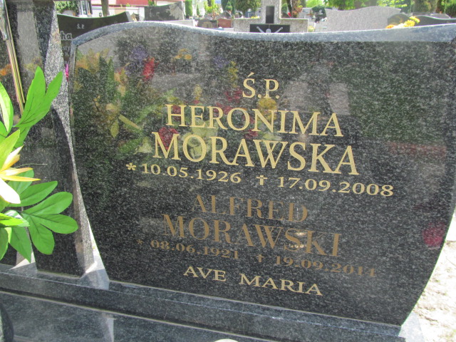 Heronima Morawska 1926 Oława - Grobonet - Wyszukiwarka osób pochowanych