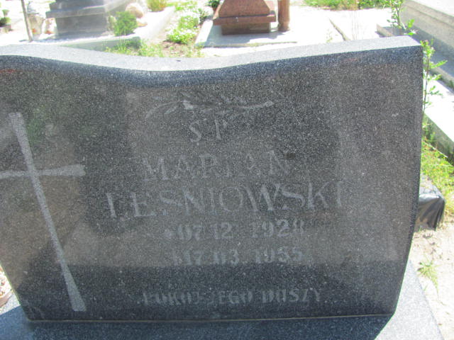 Marian Leśniowski 1928 Oława - Grobonet - Wyszukiwarka osób pochowanych