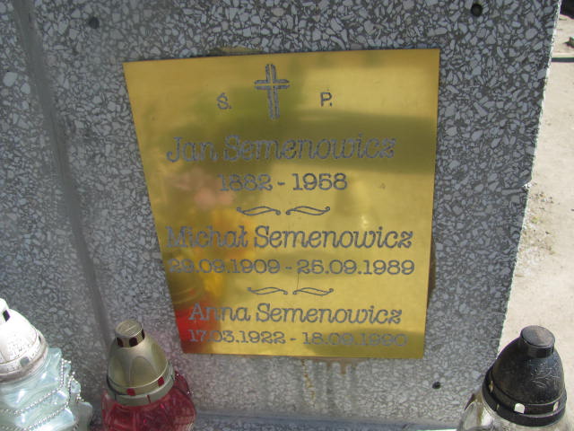 Anna Semenowicz 1922 Oława - Grobonet - Wyszukiwarka osób pochowanych