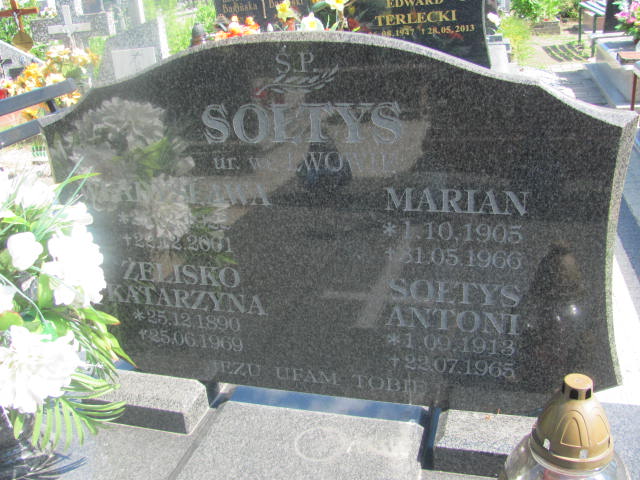 Marian Sołtys 1905 Oława - Grobonet - Wyszukiwarka osób pochowanych
