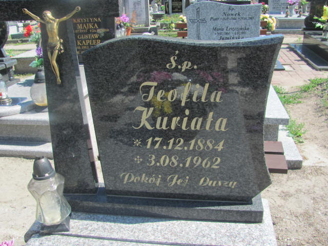 Teofila Kuriata 1884 Oława - Grobonet - Wyszukiwarka osób pochowanych