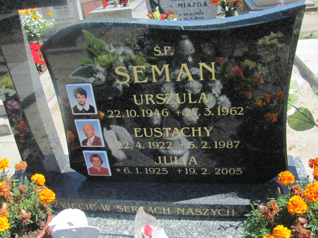 Urszula Seman 1946 Oława - Grobonet - Wyszukiwarka osób pochowanych