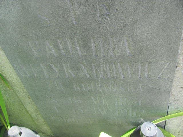 Paulina Wełykanowicz 1871 Oława - Grobonet - Wyszukiwarka osób pochowanych