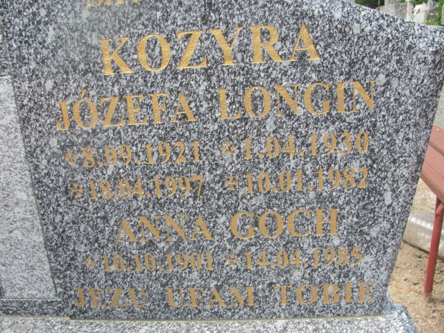 Longin Kozyra 1930 Oława - Grobonet - Wyszukiwarka osób pochowanych