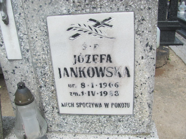 Józefa Jankowska 1906 Oława - Grobonet - Wyszukiwarka osób pochowanych