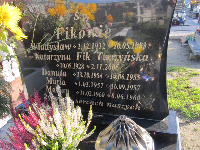 Katarzyna Fik Tuczyńska 1928 Oława - Grobonet - Wyszukiwarka osób pochowanych