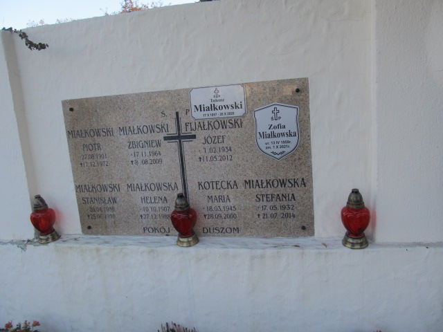 Zofia Miałkowska 1959 Oława - Grobonet - Wyszukiwarka osób pochowanych