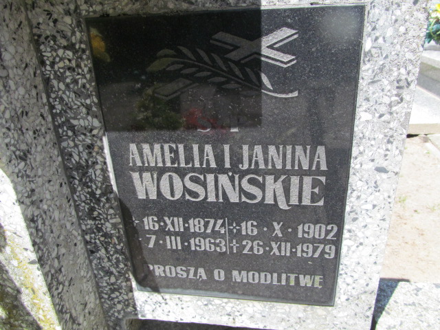 Aniela Wosińska 1874 Oława - Grobonet - Wyszukiwarka osób pochowanych