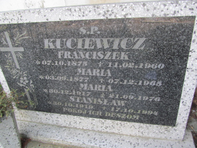 Maria Kuciewicz 1917 Oława - Grobonet - Wyszukiwarka osób pochowanych