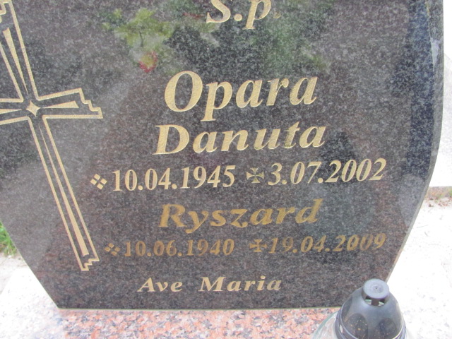 Ryszard Opara 1940 Oława - Grobonet - Wyszukiwarka osób pochowanych