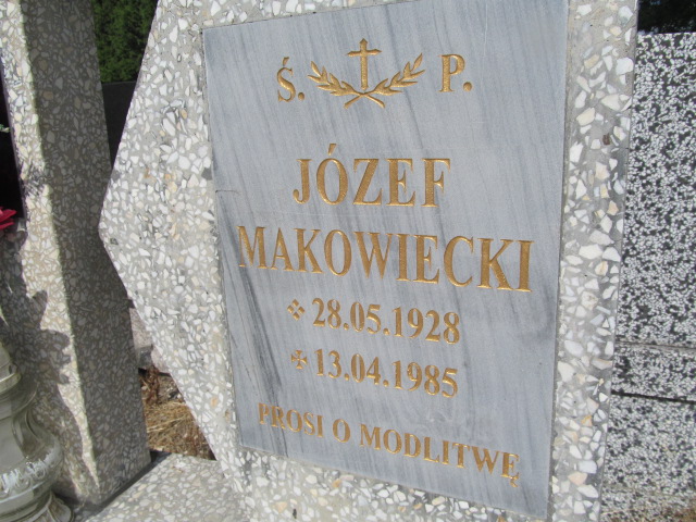 Józef Makowiecki 1928 Oława - Grobonet - Wyszukiwarka osób pochowanych