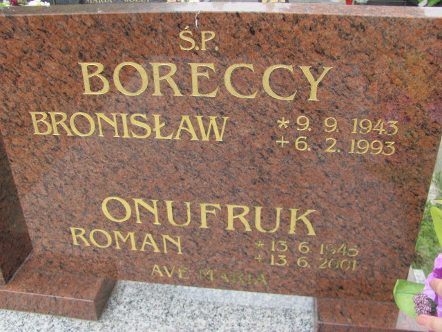 Bronisław Borecki 1943 Oława - Grobonet - Wyszukiwarka osób pochowanych