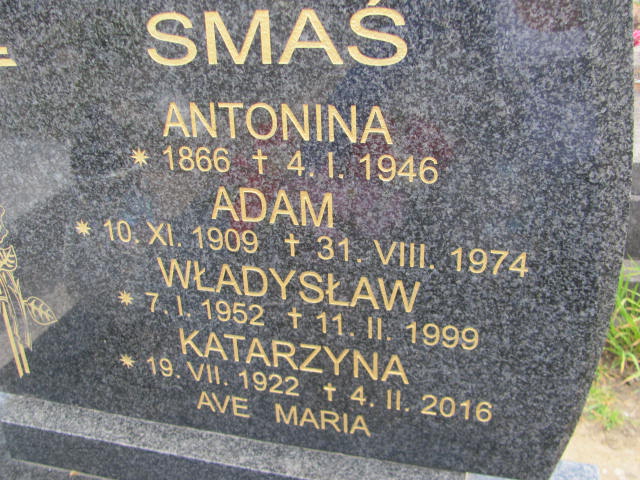 Katarzyna Smaś 1922 Oława - Grobonet - Wyszukiwarka osób pochowanych