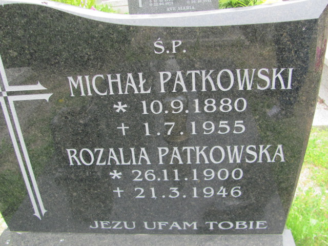 Michał Patkowski 1888 Oława - Grobonet - Wyszukiwarka osób pochowanych