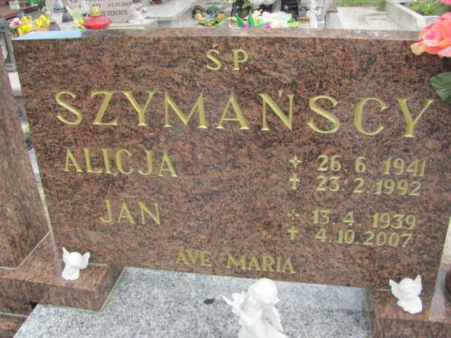 Alicja Szymańska 1941 Oława - Grobonet - Wyszukiwarka osób pochowanych