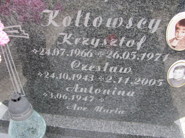 Krzysztof Kołtowski 1966 Oława - Grobonet - Wyszukiwarka osób pochowanych