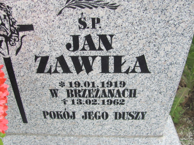 Jan Zawiła 1919 Oława - Grobonet - Wyszukiwarka osób pochowanych