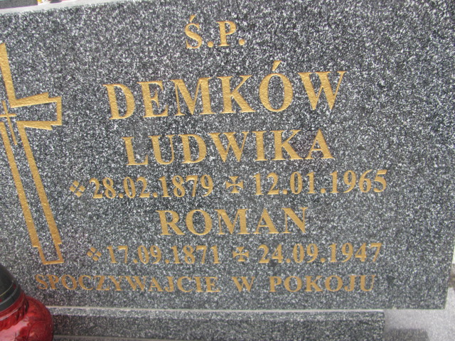 Roman Demkow 1871 Oława - Grobonet - Wyszukiwarka osób pochowanych