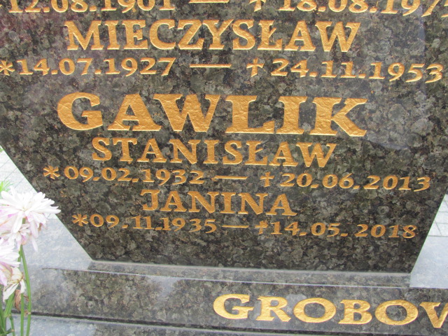Stanisław Gawlik 1932 Oława - Grobonet - Wyszukiwarka osób pochowanych