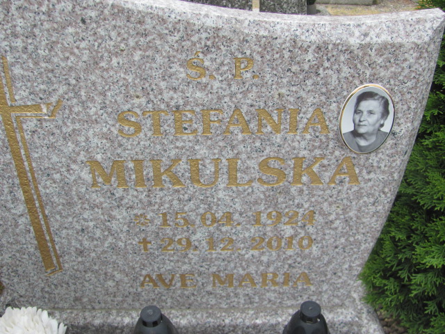 Stefania Mikulska 1924 Oława - Grobonet - Wyszukiwarka osób pochowanych