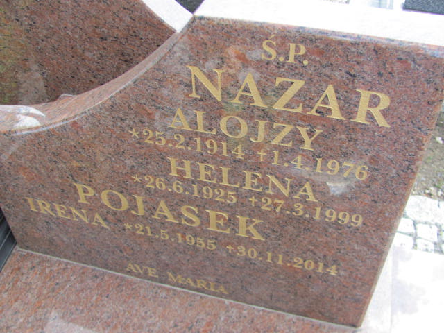 Alojzy Nazar 1914 Oława - Grobonet - Wyszukiwarka osób pochowanych
