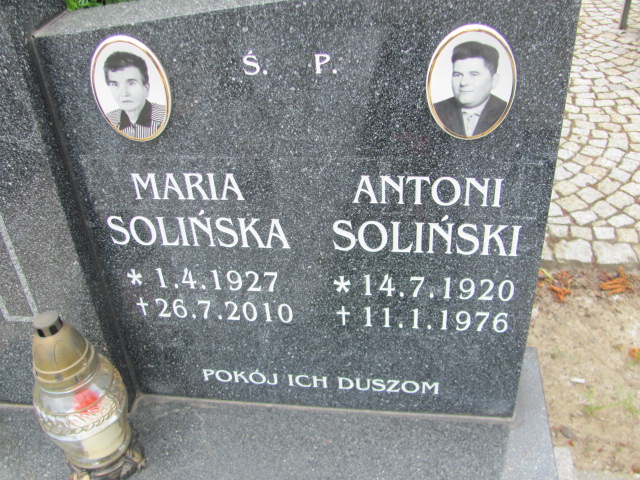 Maria Solińska 1927 Oława - Grobonet - Wyszukiwarka osób pochowanych