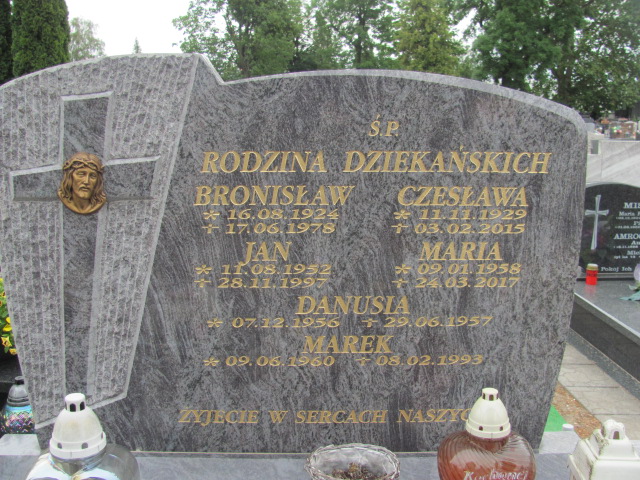 Danuta Barbara Dziekańska 1956 Oława - Grobonet - Wyszukiwarka osób pochowanych