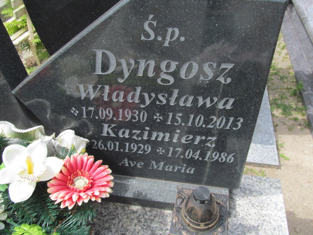 Władysława Dyngosz 1930 Oława - Grobonet - Wyszukiwarka osób pochowanych