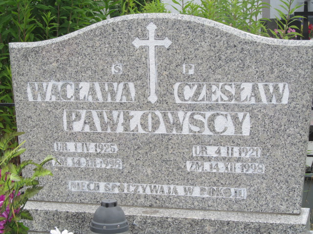 Czesław Pawłowski 1921 Oława - Grobonet - Wyszukiwarka osób pochowanych