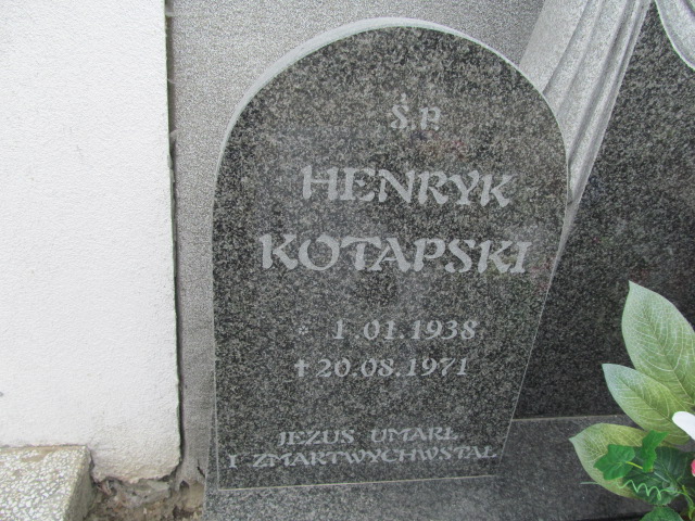 Henryk Kotapski 1938 Oława - Grobonet - Wyszukiwarka osób pochowanych