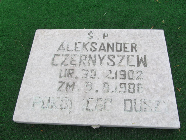 Aleksander Czernyszew 1902 Oława - Grobonet - Wyszukiwarka osób pochowanych