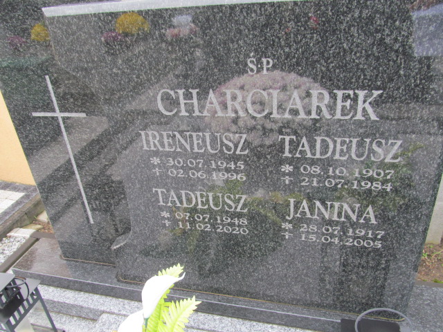 Janina Charciarek 1917 Oława - Grobonet - Wyszukiwarka osób pochowanych