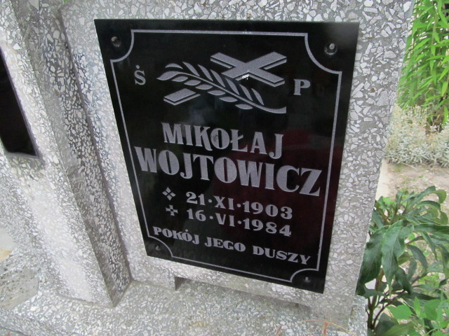 Mikołaj Wójtowicz 1903 Oława - Grobonet - Wyszukiwarka osób pochowanych