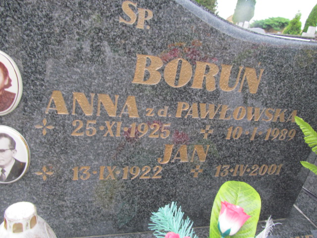 Jan Boruń 1922 Oława - Grobonet - Wyszukiwarka osób pochowanych
