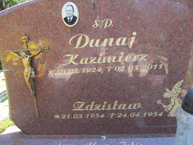 Zdzisław Dunaj 1954 Oława - Grobonet - Wyszukiwarka osób pochowanych