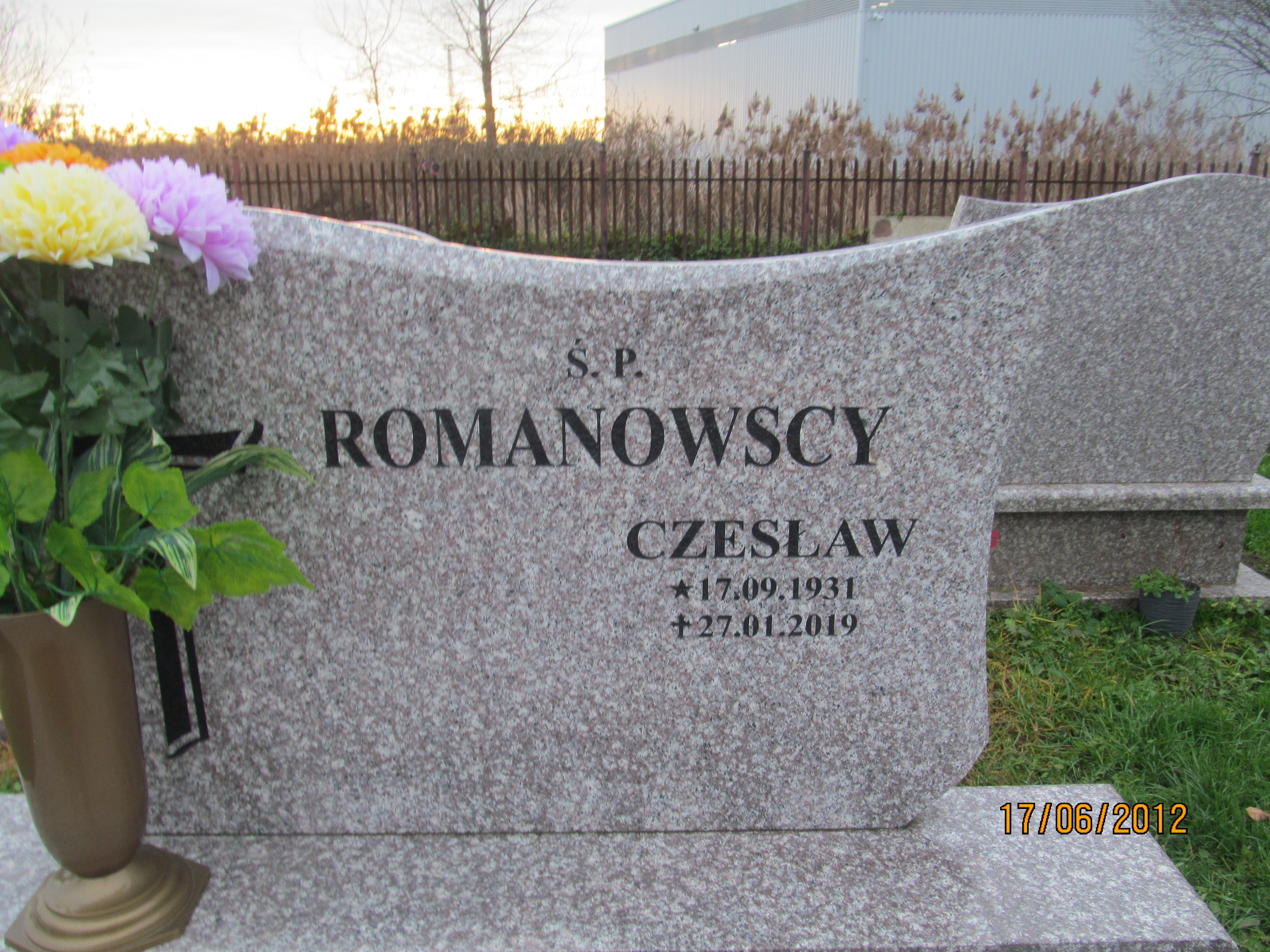 Czesław Romanowski 1931 Oława - Grobonet - Wyszukiwarka osób pochowanych