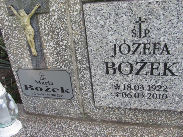 Maria Ewa Bożek 1954 Oława - Grobonet - Wyszukiwarka osób pochowanych