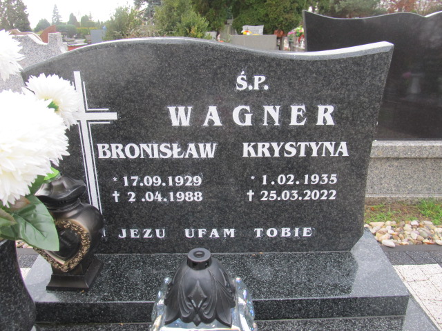 Bronisław Wagner 1929 Oława - Grobonet - Wyszukiwarka osób pochowanych