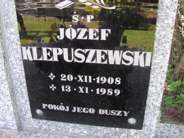 Józef Klepuszewski 1908 Oława - Grobonet - Wyszukiwarka osób pochowanych
