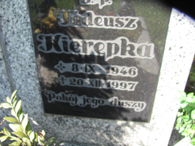 Tadeusz Kierepka 1946 Oława - Grobonet - Wyszukiwarka osób pochowanych