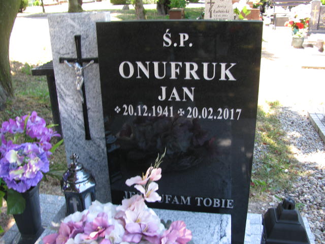 Jan Onufruk 1941 Oława - Grobonet - Wyszukiwarka osób pochowanych