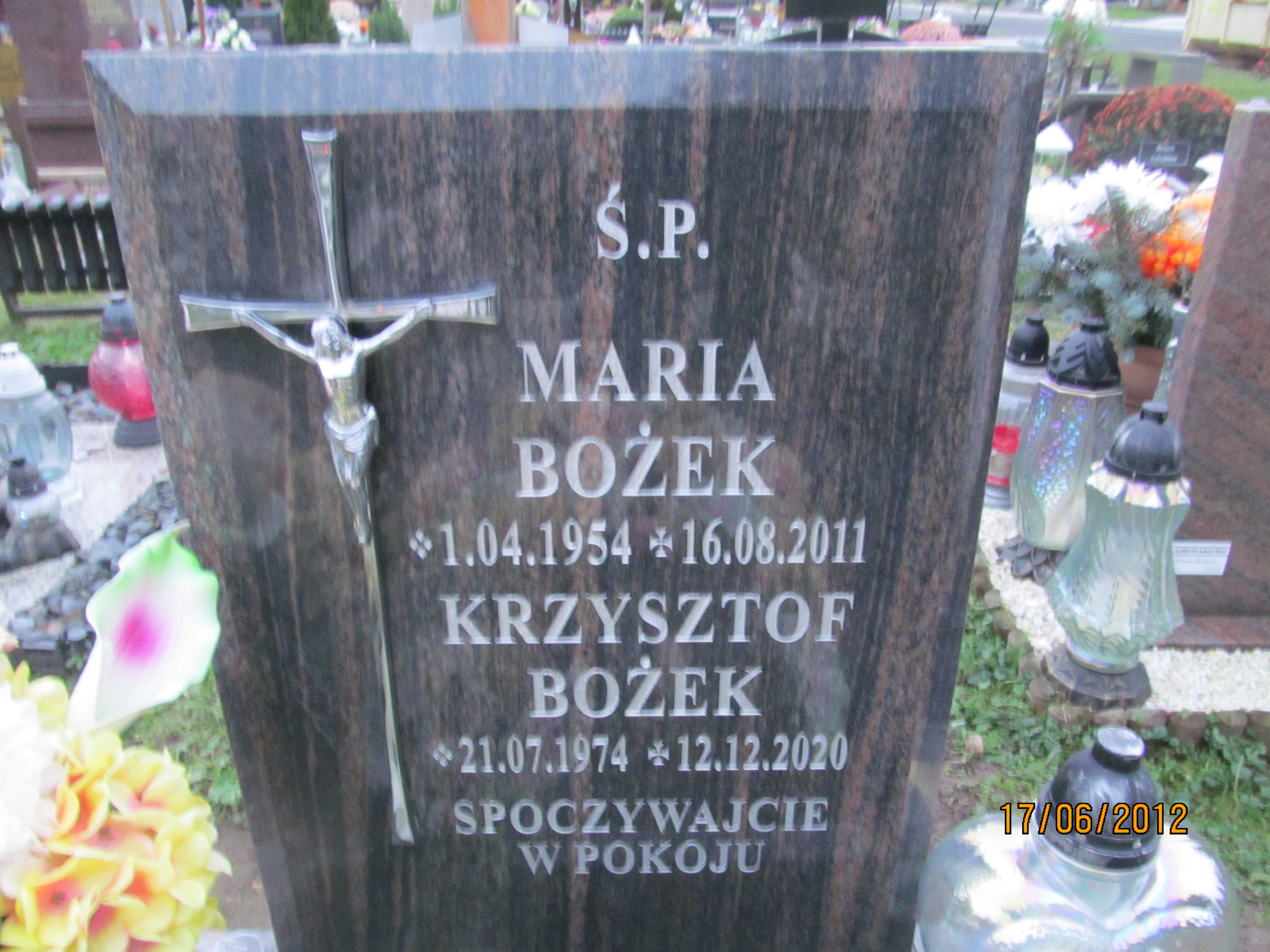 Maria Bożek 1954 Oława - Grobonet - Wyszukiwarka osób pochowanych