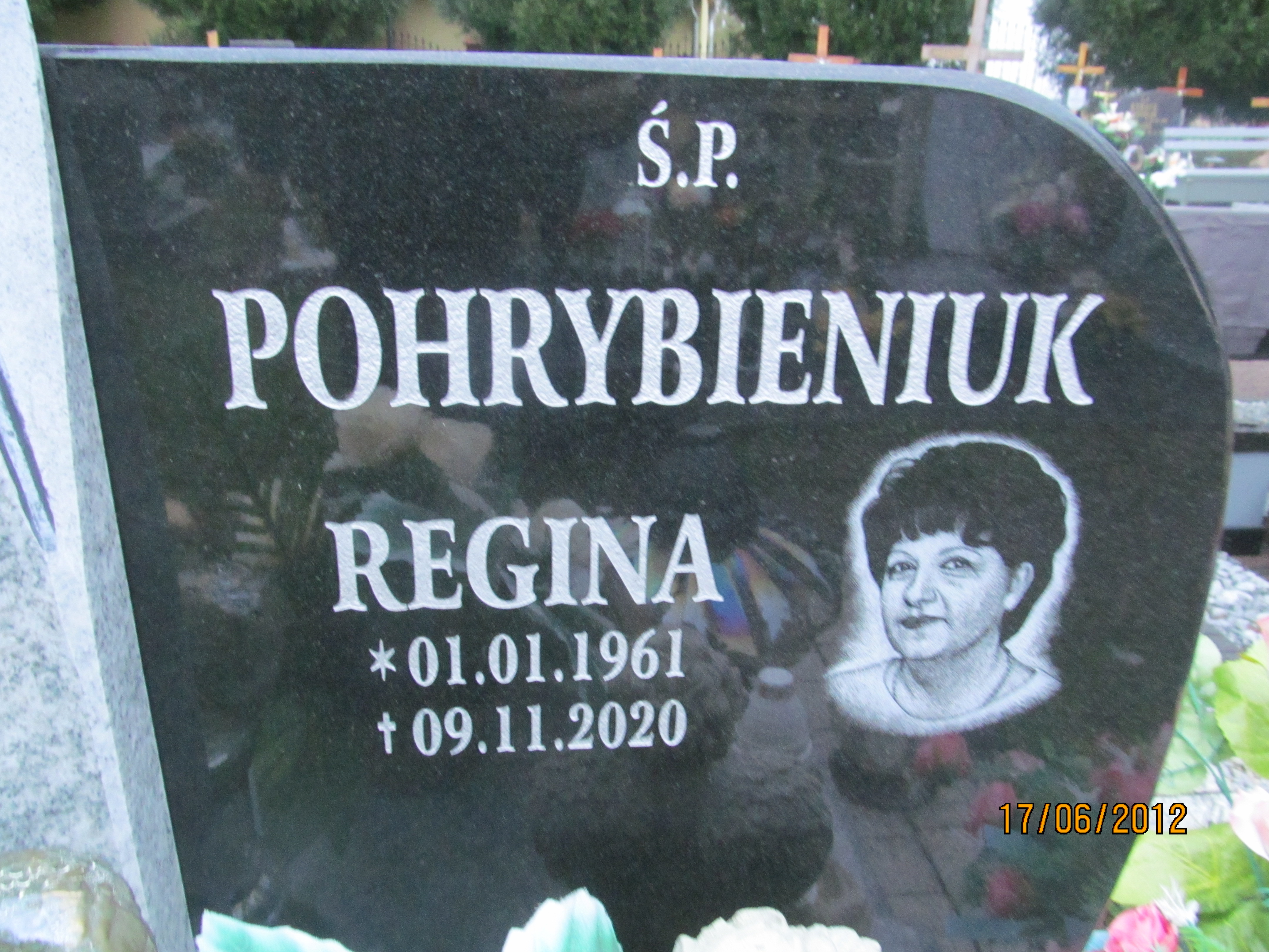 Regina Pohrybieniuk 1961 Oława - Grobonet - Wyszukiwarka osób pochowanych