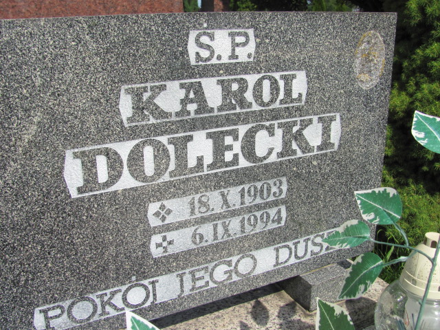 Karol Dolecki 1903 Oława - Grobonet - Wyszukiwarka osób pochowanych