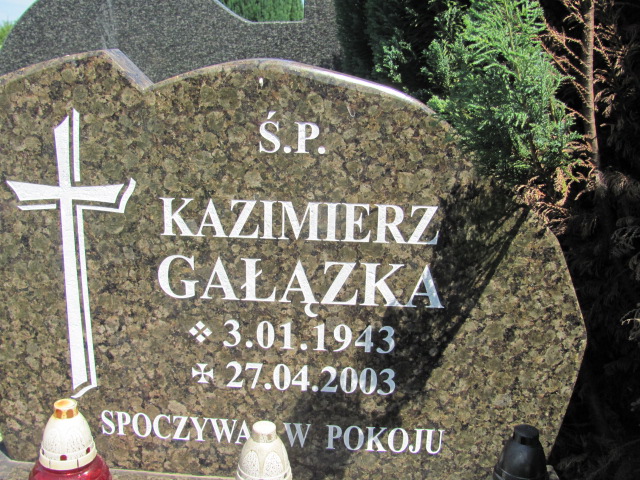Kazimierz Gałązka 1943 Oława - Grobonet - Wyszukiwarka osób pochowanych