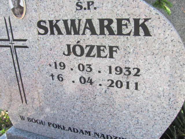 Józef Skwarek 1932 Oława - Grobonet - Wyszukiwarka osób pochowanych