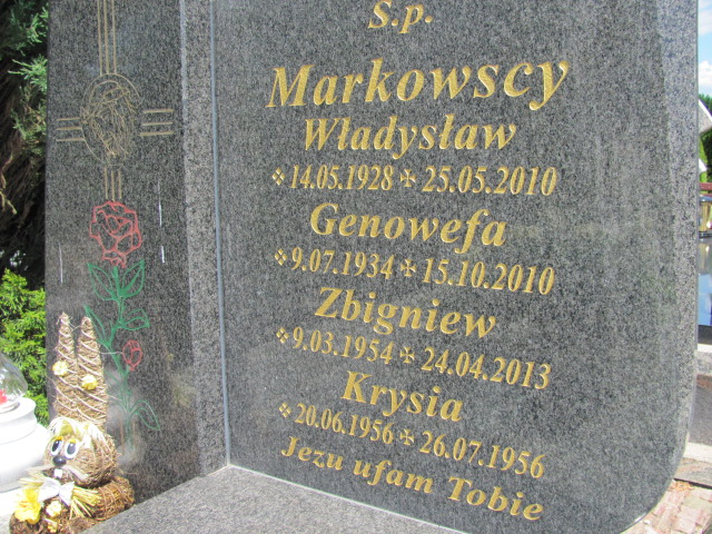 Władysław Markowski 1928 Oława - Grobonet - Wyszukiwarka osób pochowanych