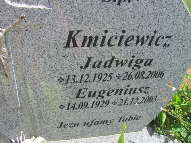 Eugeniusz Kmiciewicz 1929 Oława - Grobonet - Wyszukiwarka osób pochowanych