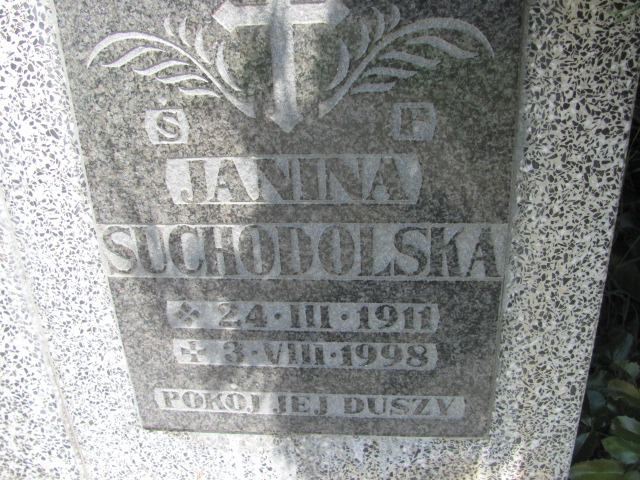 Janina Suchodolska 1911 Oława - Grobonet - Wyszukiwarka osób pochowanych
