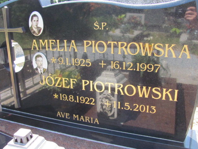 Amelia Piotrowska 1925 Oława - Grobonet - Wyszukiwarka osób pochowanych